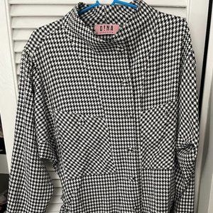 GINA Gorgeous Long Sleeve Herringbone Dress